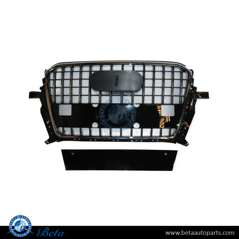Radiator Grille with PDC and License Plate for Audi Q5 S-Line 2013-2017 models, Part Number 8R0853651AB Radiator Grille with PDC and License Plate for Audi Q5 S-Line 2013-2017 models, Part Number 8R0853651AB